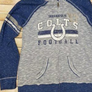 Indianapolis Colts Zip Front Sweatshirt Hoodie